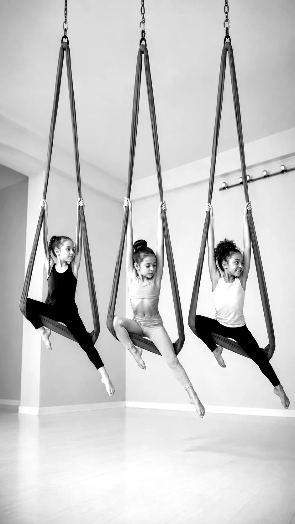 Acro Kids aerial classes for children at Step Up Dance Studio Thessaloniki