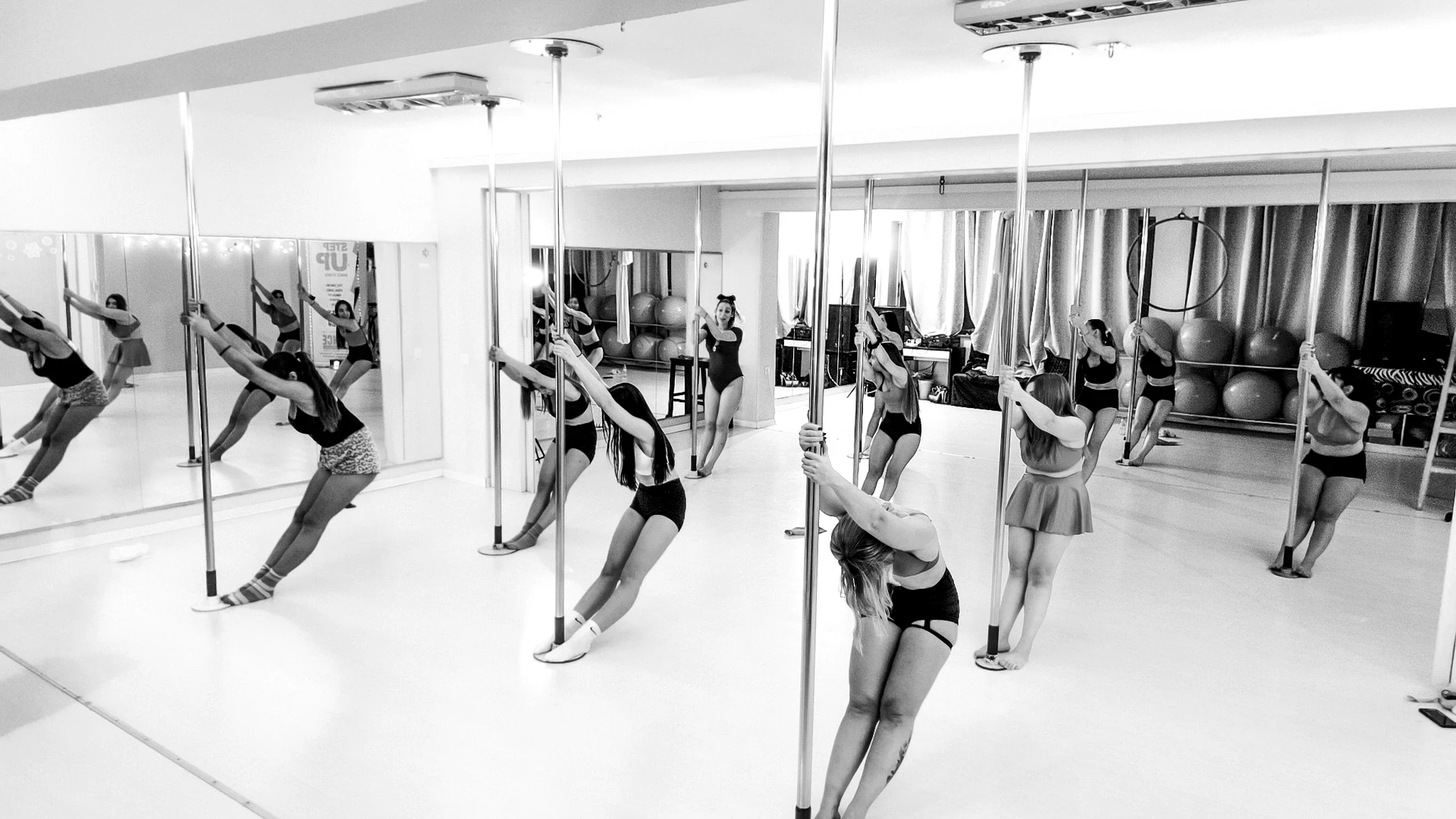 Pole Dance class at Step Up Dance Studio in Thessaloniki